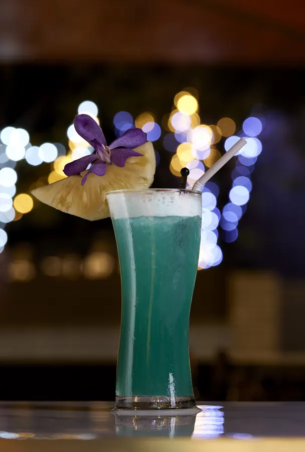 Blue cocktail