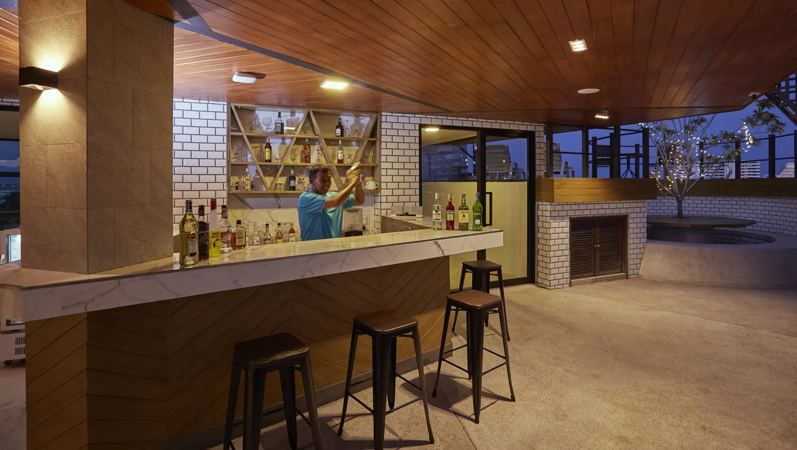 Rooftop bar