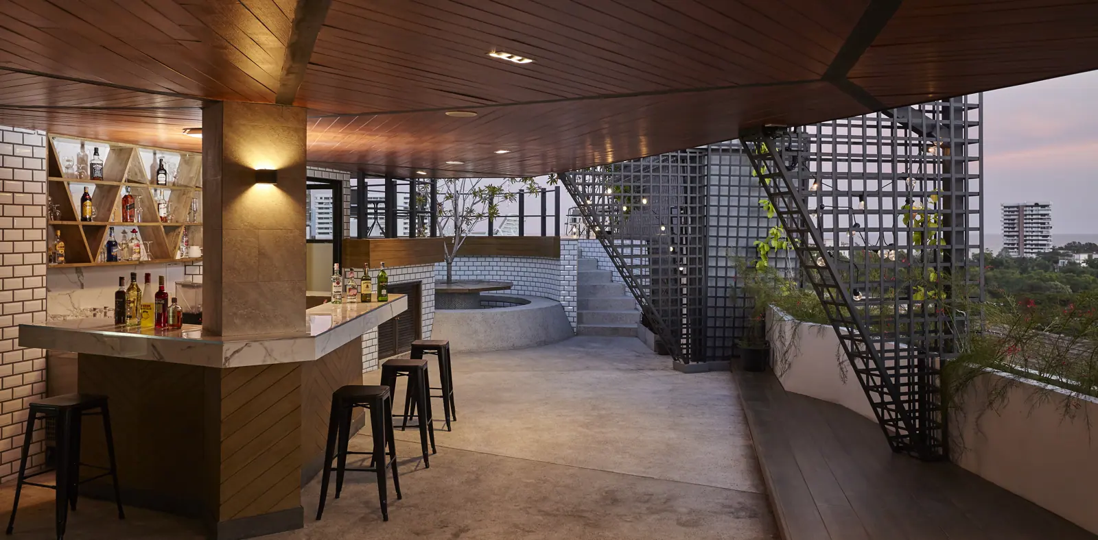 Rooftop bar
